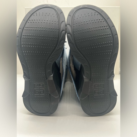 Givenchy Shark Lock Biker Ankle Boots in Denim - Picture 13 of 13